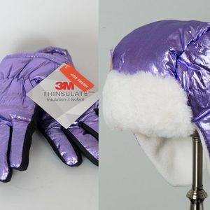 NWT Purple foil set - kids size L/XL